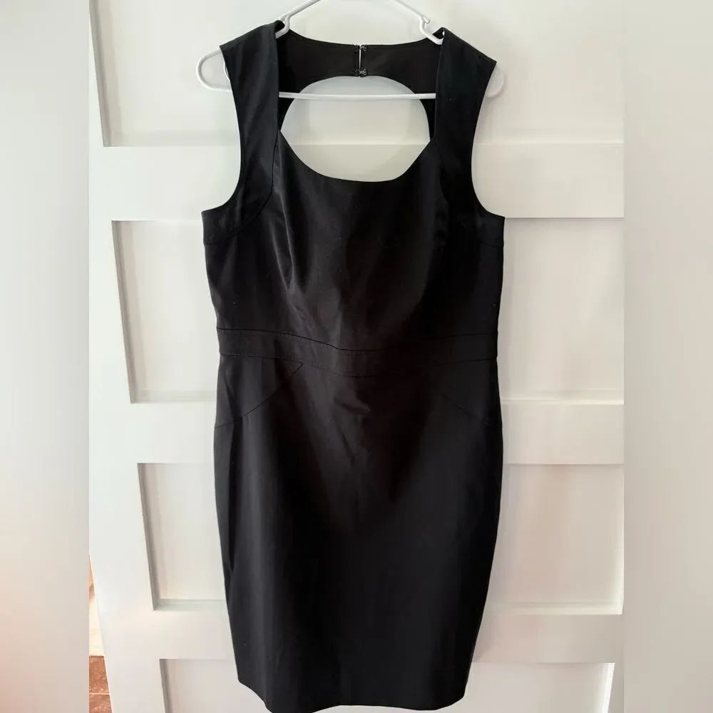 Ann Taylor Black cut out back Dressy Little Black Dress size 12